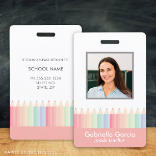 Crachá de identificação personalizado para profess