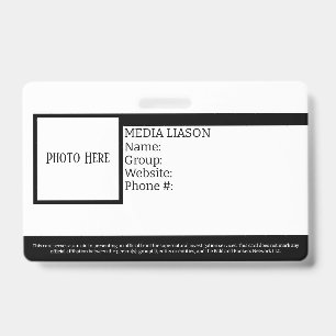 Crachá de Identificação Personalizável para Profis
