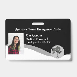 Crachá de Lanyard Horizontal Médico