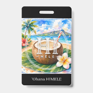 Crachá de Nome ʻOhana HIMELE Coco