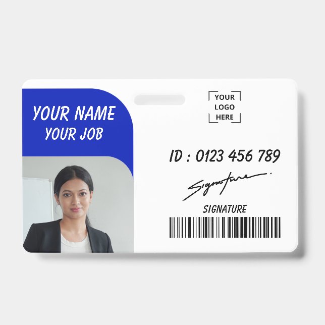 Crachá de Nome com Foto Personalizado para Funcion (Frente)