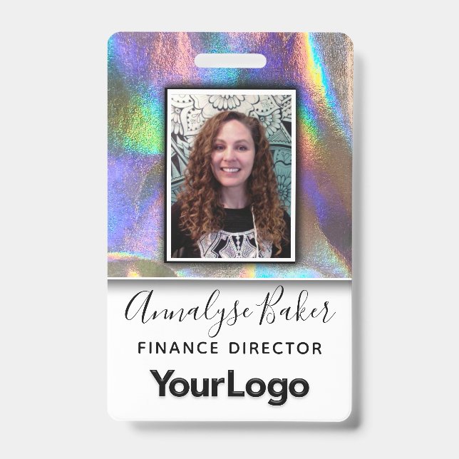 Crachá de Nome de Foto de Enfermeira CNA Profissio (Frente)