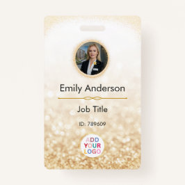 Crachá de Nome de Fotografia de Funcionário Person