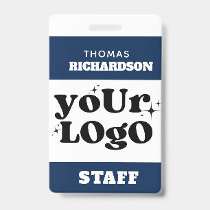 Crachá de Nome de Funcionário Chic Personalizado L