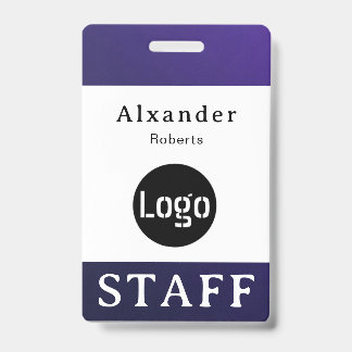 Crachá de Nome de Funcionário, Logotipo Personaliz