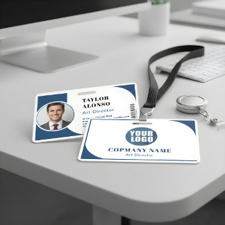 Crachá de Nome de Funcionário Personalizado com Lo