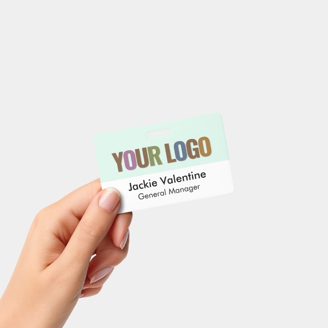 Crachá de Nome de Plástico Rígido Personalizado co (Portátil)