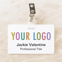 Crachá de nome de PVC personalizado com painel de 