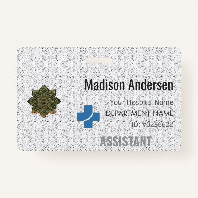 Crachá de Nome de PVC Personalizado - Plastic.ID.L (Frente)