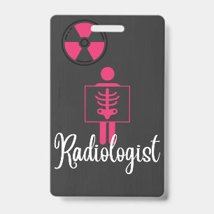 Crachá de Nome de Radiologista