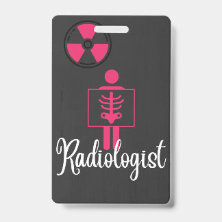 Crachá de Nome de Radiologista