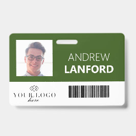 Crachá de Nome do Funcionário| Logotipo e cor pers