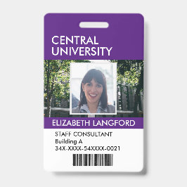 Crachá de Nome do Funcionário| Logotipo e cor pers