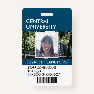 Crachá de Nome do Funcionário Logotipo e cor pers