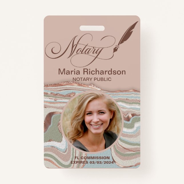 Crachá de Nome Fotográfico de Assinatura de Emprés (Frente)