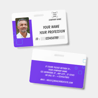 Crachá de Nome Personalizado Botão de ID de Funcio