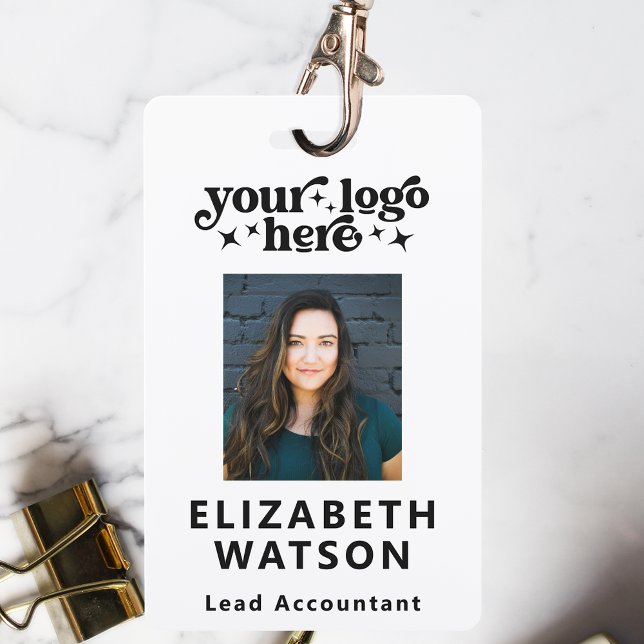 Crachá de Nome Personalizado com ID de Evento e Fo (Criador carregado)