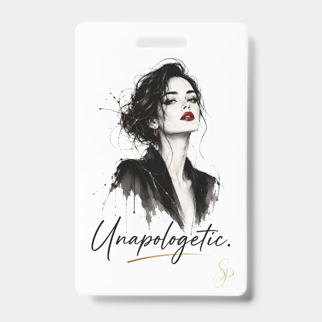 Crachá de Nome Personalizado | Sem Desculpas.   (Frente)