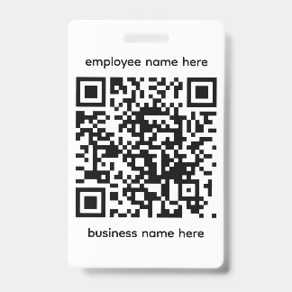 Crachá de Nome QR