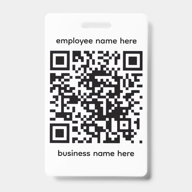 Crachá de Nome QR (Frente)