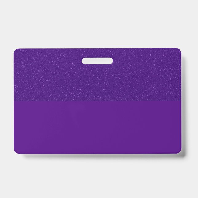 Crachá de Nome Roxo Superior da Glitter - Personal (Frente)