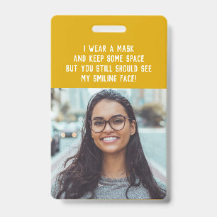 crachá de nomes de professores com foto - amarelo
