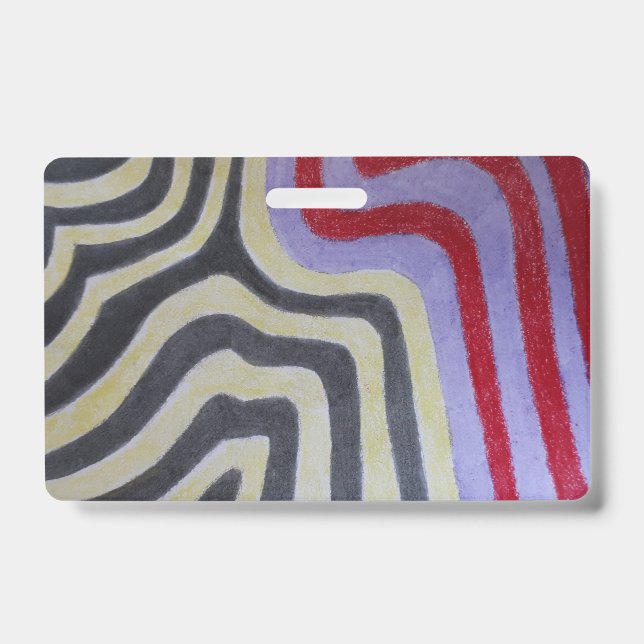 Crachá de Ondas Colorido (Frente)