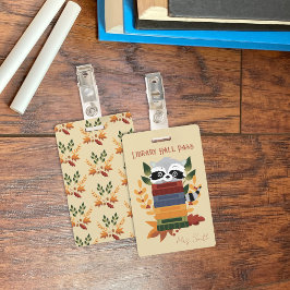 Crachá de Passagem da Biblioteca do Guaxaim com Li