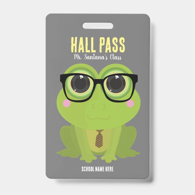 Crachá de passagem Hall do Nerd sapo (Frente)
