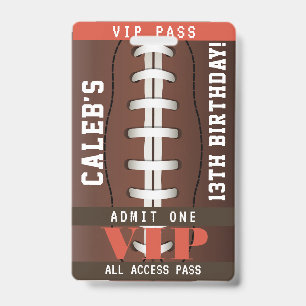 Crachá de Passagem VIP para Festa de Aniversário d