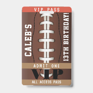Crachá de Passagem VIP para Festa de Aniversário d