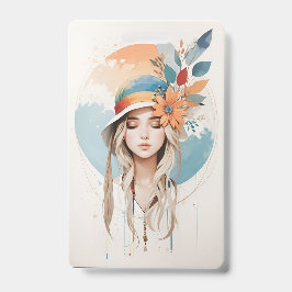 Crachá de plástico - Vertical