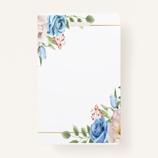 Crachá de plástico - Vertical (Frente)