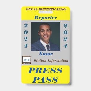 Crachá de Press Pass