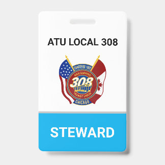 Crachá de Representante Sindical da ATU Local 308