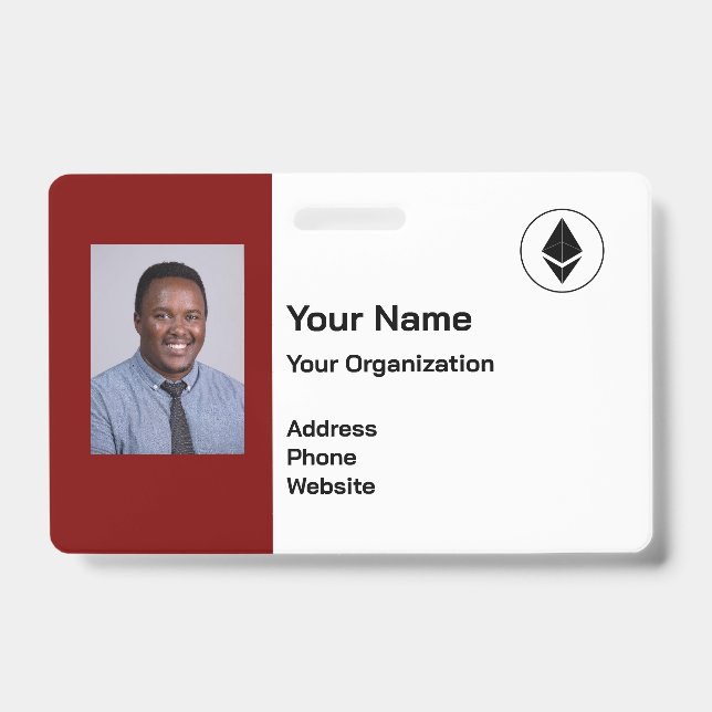 Crachá de Segurança com Foto Personalizada – Profi (Frente)