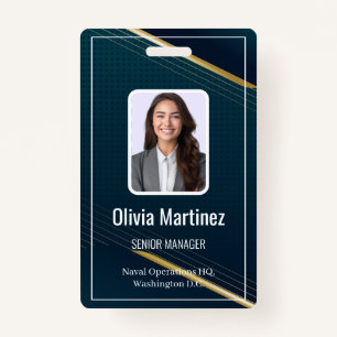 Crachá de Segurança da Empresa para ID de Foto do