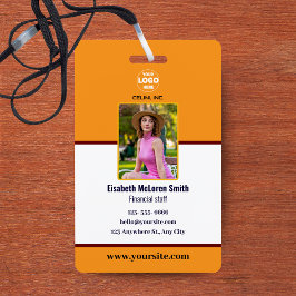 Crachá de segurança do Marinho profissional: Foto