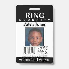 Crachá de Segurança do Portador do Anel