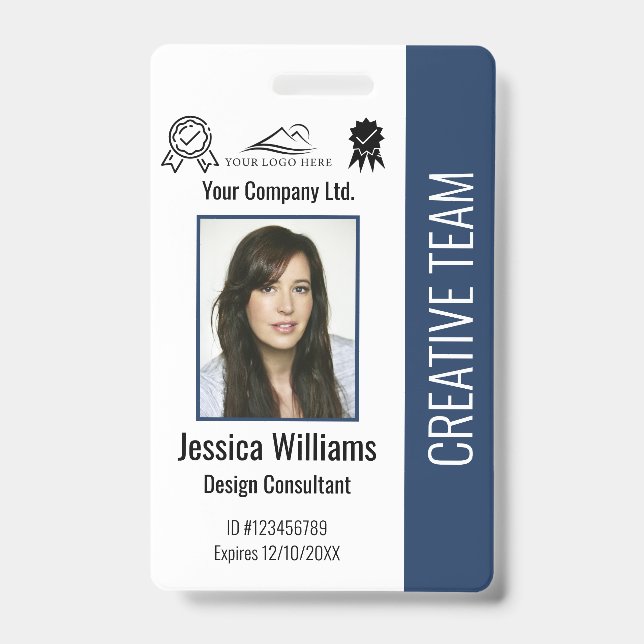 Crachá de Segurança Personalizado para Empresa (Frente)