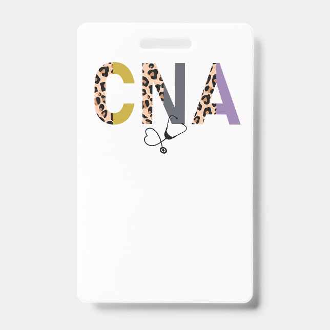 Crachá de trabalho de CNA  (Frente)