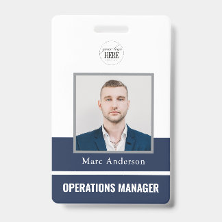 Crachá de Trabalho de Empresa de Foto ID de Funcio