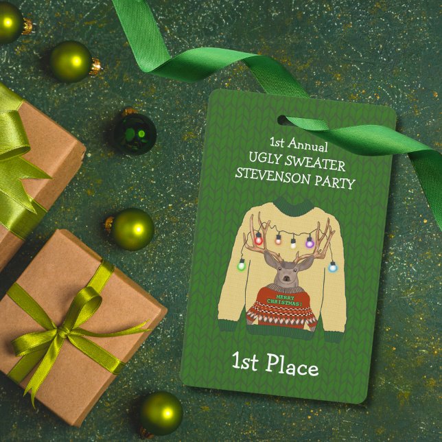 crachá De Vencimento De Natal Feio E rua (Criador carregado)