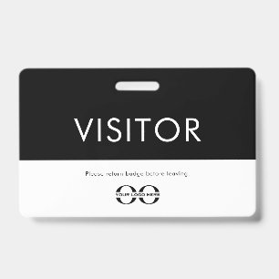 Crachá de Visitante com Logotipo da Empresa