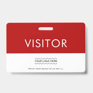 Crachá de Visitante com Logotipo da Empresa Person