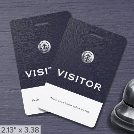 Crachá de Visitante da Empresa com Logotipo Pratea