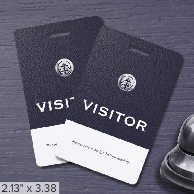 Crachá de Visitante da Empresa com Logotipo Pratea (Criador carregado)