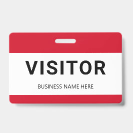 Crachá de Visitante Empresarial Corporativo