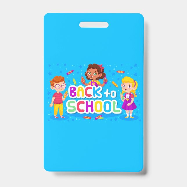 Crachá De volta à escola (Frente)