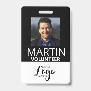 Crachá de Voluntário   Etiqueta de Nome Personaliz